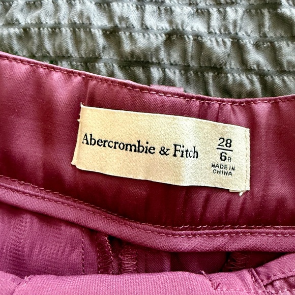 Abercrombie & Fitch Plum Wide-Leg Pants - Picture 3 of 4